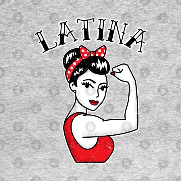 Cute Latina Rosie the Riveter Tattoo by PUFFYP